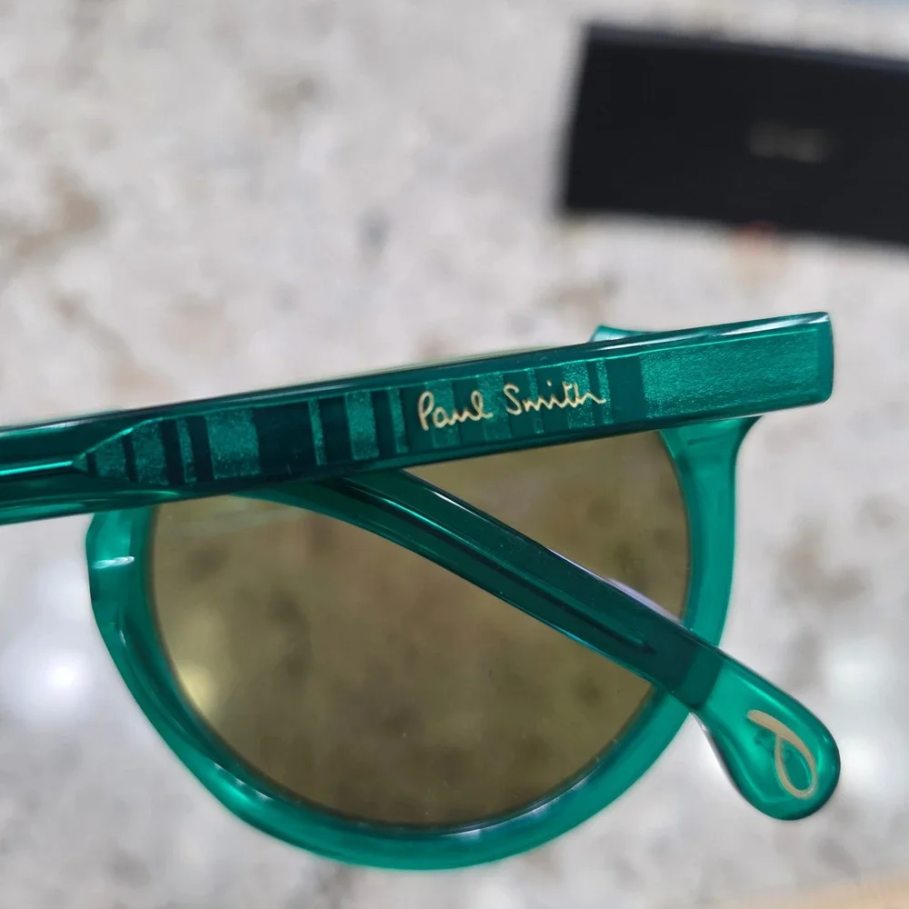 Paul Smith Brixham V1 Emerald Green‎ Sunglasses Blue Mirror Lens PSSN022V1 Italy